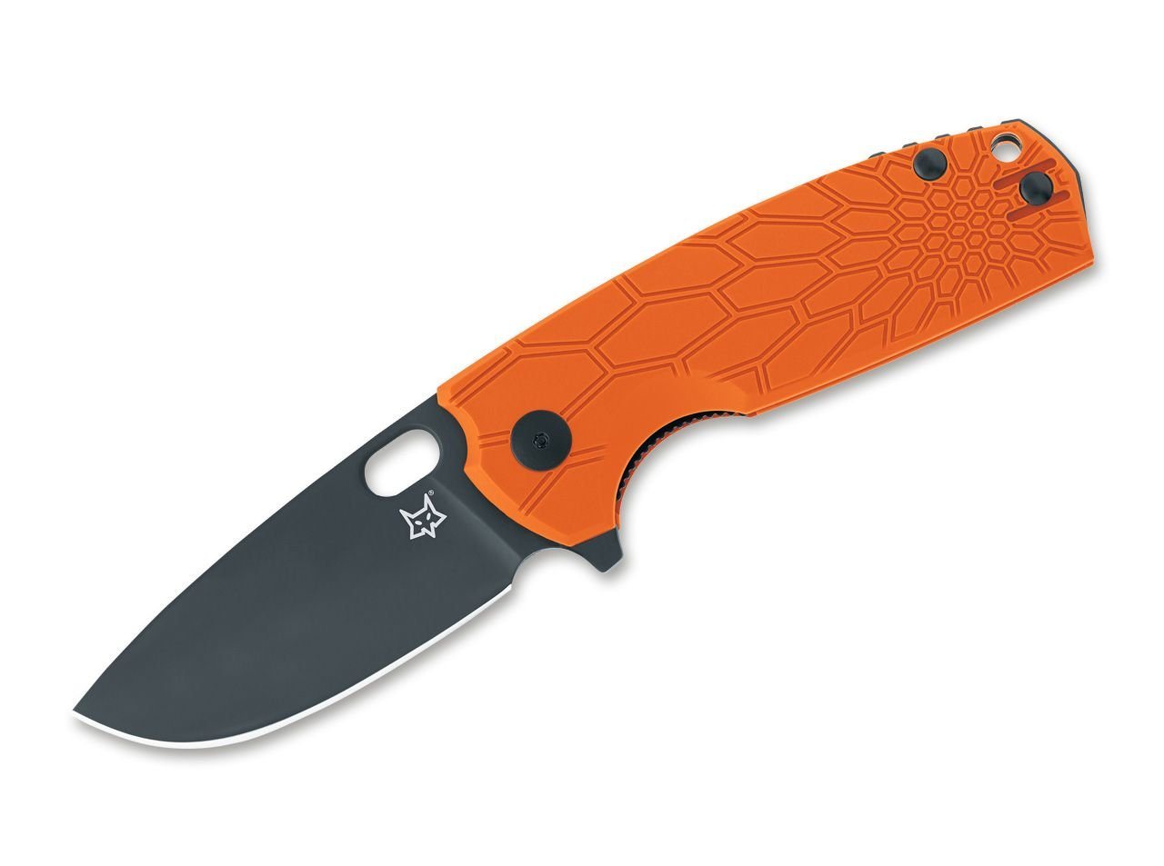 Fox Knives Taschenmesser Core Orange Einhandmesser Liner Lock FRN mit Clip, Droppoint Klinge von Fox Knives