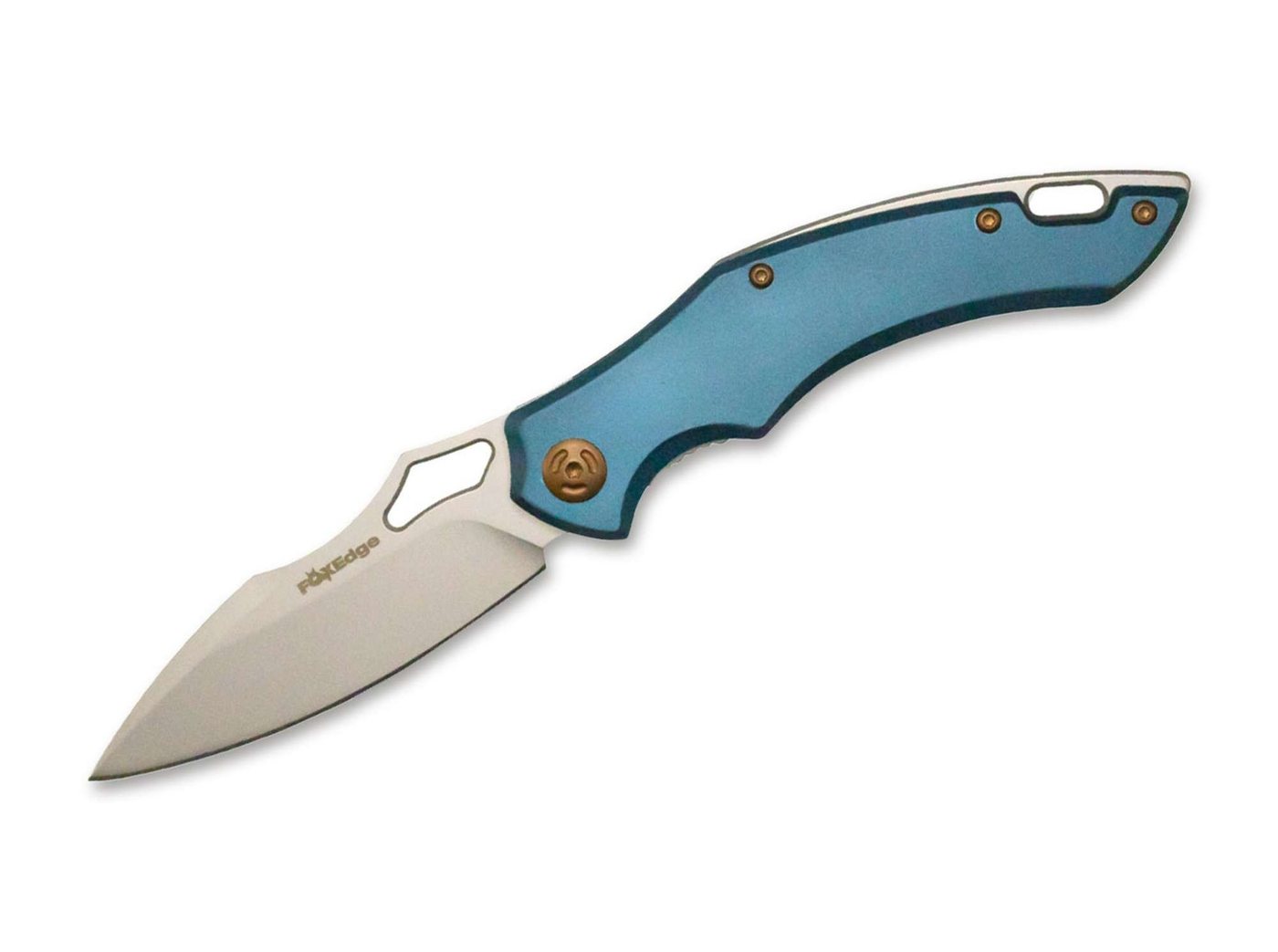 Fox Knives Taschenmesser Fox Edge Sparrow blue Aluminiumgriff Klappmesser von Fox Knives