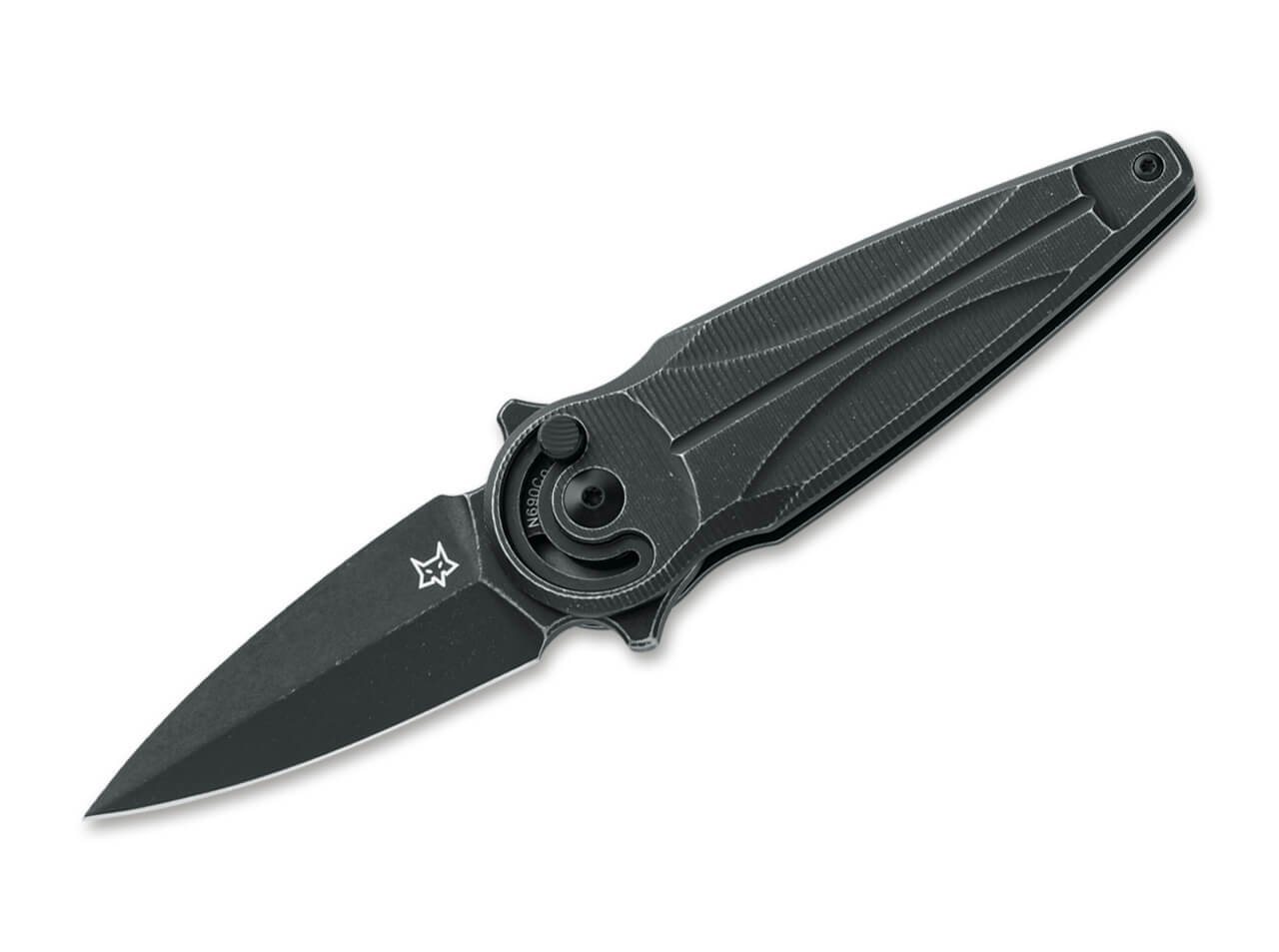 Fox Knives Taschenmesser Fox Knives Saturn Aluminum All Black Einhandmesser von Fox Knives