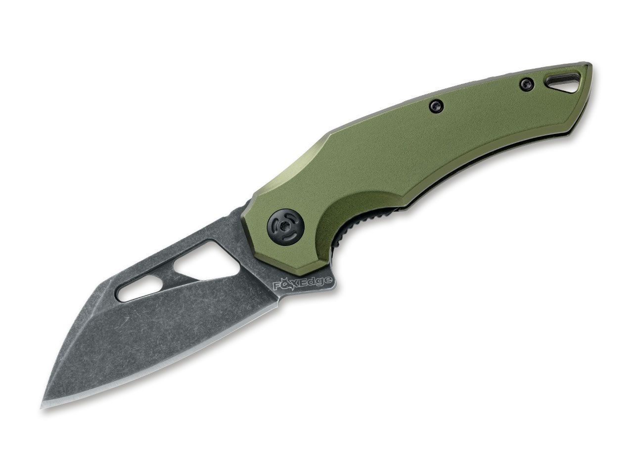 Fox Knives Taschenmesser FoxEdge Atrax Aluminium OD Green FE-026 AOD von Fox Knives