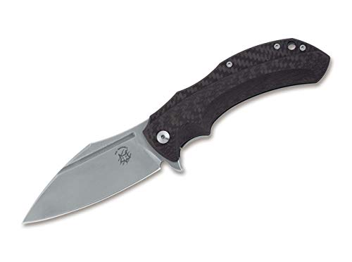 Fox Knives Unisex – Erwachsene Bastinelli Shadow Carbon Taschenmesser, schwarz, 22,0 cm von Fox Knives