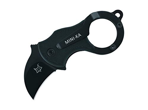 Fox Knives Unisex – Erwachsene Mini-Ka Black Taschenmesser, schwarz, 8,0 cm von Fox Knives