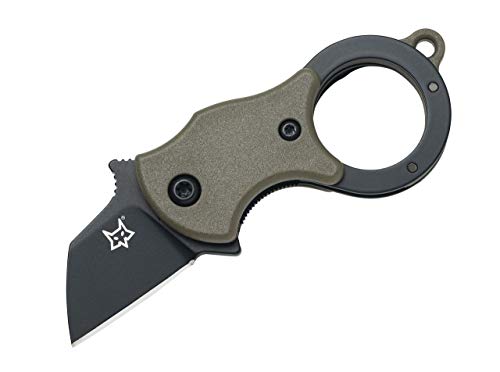 Fox Knives Unisex – Erwachsene Mini-TA Olive Drab Taschenmesser, 8 cm von Fox Knives