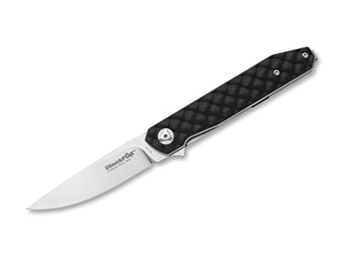 Fox Knives Unisex – Erwachsene Reloaded Satin Taschenmesser, schwarz, One Size von Fox Knives