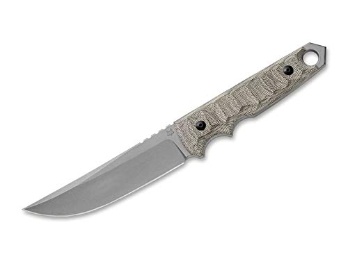 Fox Knives Unisex – Erwachsene Ryu Tactical Tanto Micarta Green feststehendes Messer, Grün, 27 cm von Fox Knives