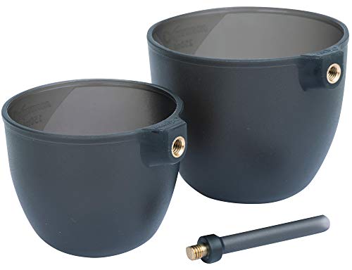 Fox Matrix Groundbait Cup Set - 2 Grundfuttercups zum Anfüttern mit der Kopfrute, Köderbecher für Grundfutter zum Stippangeln von Matrix