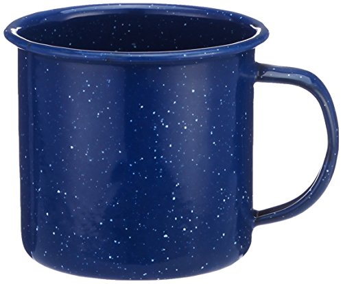 Emaille Tasse, blau, 0,35 Liter, Durchmesser 8 cm Preis pro Stück von Fox Outdoor