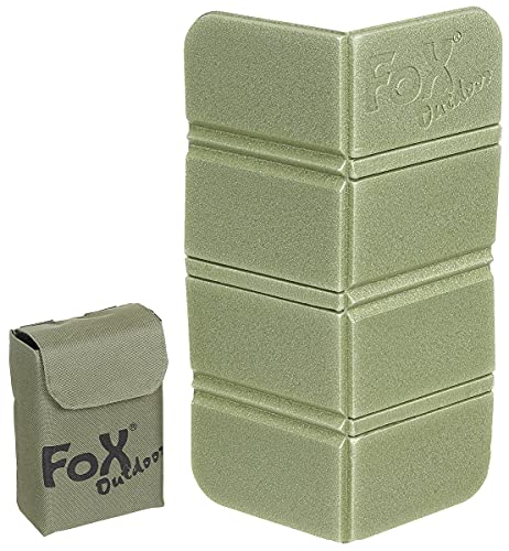 Fox Outdoor Thermositzkissen, faltbar mit Molle-Tasche (Oliv) von Fox Outdoor