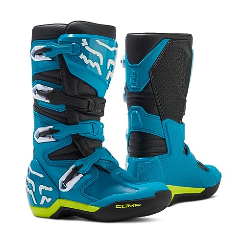 Fox JUNIOR COMP Shoes Blue/Yellow Y7 (Insole 244MM) von Fox Racing