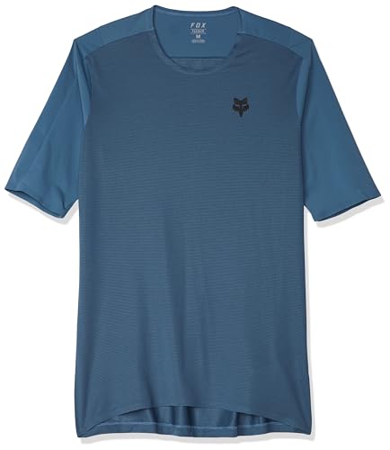 Fox Racing Men's Flexair Ascent Short Sleeve Jersey, Blue, xx_l von Fox Racing