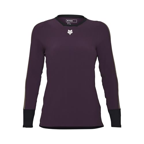 Fox Racing Women's Long Sleeve Cycling Jersey Fox Lady Defend Thermal Dark Purple M Shirt, M von Fox Racing