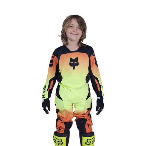 Fox Racing Youth 180 Shield Motocross Dirt Bike Trikot, Fluoreszierendes Gelb, Größe XL von Fox Racing