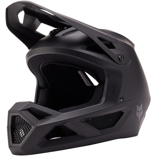 Fox Racing Rampage Matte Helmet -Unisex- Mountainbike Helm für Erwachsene, Hochwertiger Schutz, Verstellbarer Visier,Matte Black,M von Fox Racing