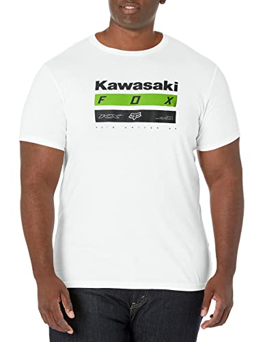 Fox Racing Herren Premium-t-shirt Kawasaki Stripes T Shirt, Optic White, S EU von Fox Racing