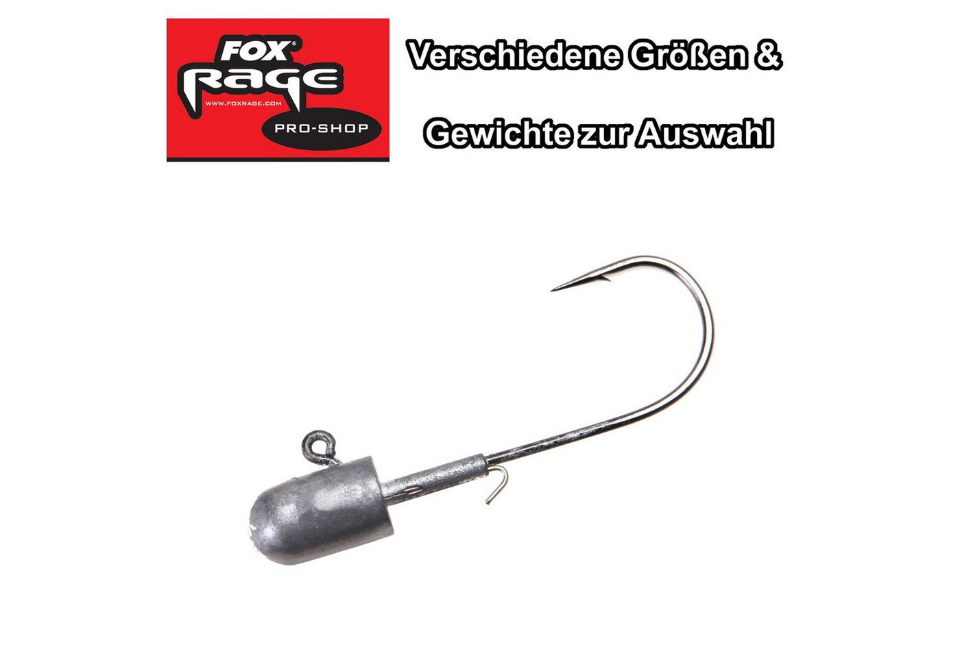 Fox Rage Jighaken Fox Rage Pro Shad Lead Heads Jigköpfe Jigs von Fox Rage