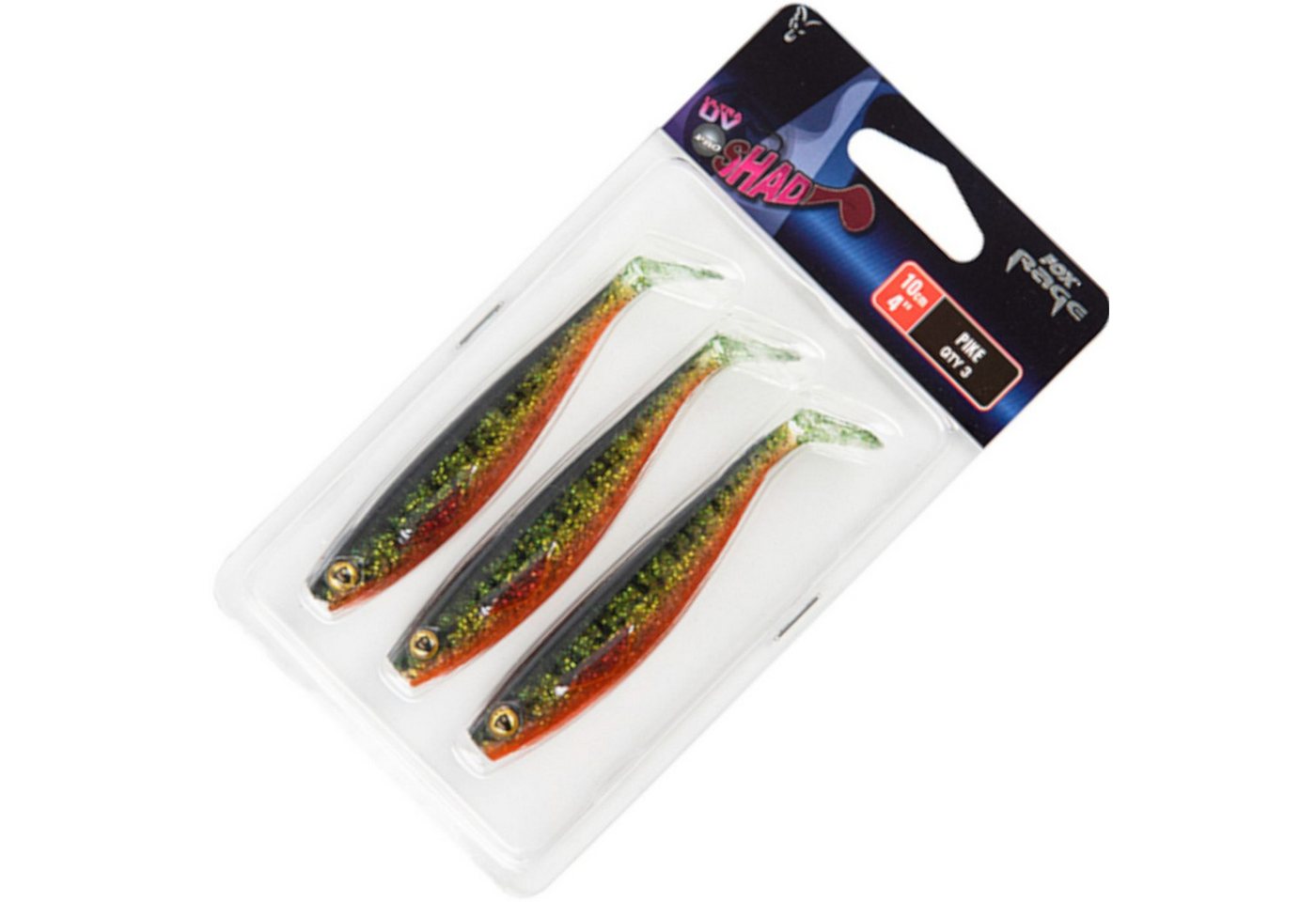 Fox Rage Kunstköder Fox Rage Pro Shad 10cm - 3 Gummifische Fox Rage Kunstköder Fox Rage Pro Shad 10cm - 3 Gummifische von Fox Rage