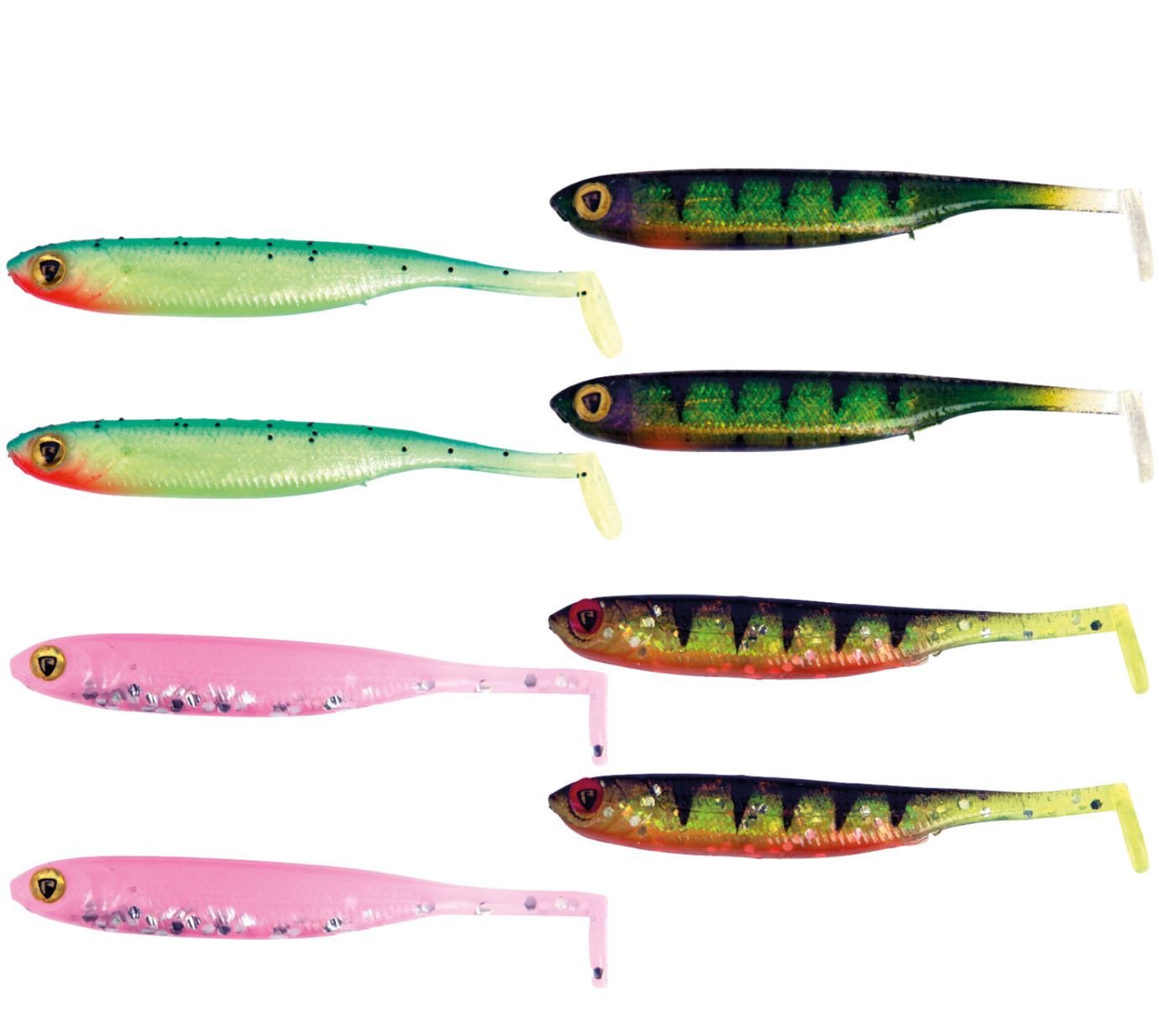 Fox Rage Kunstköder Fox Rage UV Micro Tiddler fast 5cm - 8 Gummifische von Fox Rage