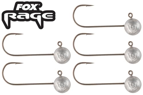 Fox Rage Micro Jig Heads - 5 Jigköpfe, Größe/Gewicht:Gr. 2 / 2g von Fox Rage