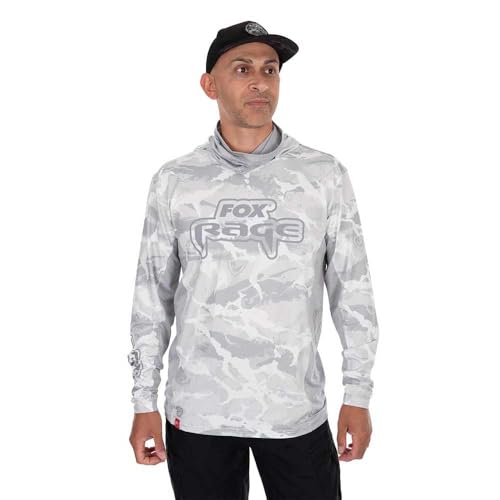 Fox Rage UV Hooded Light Cam Top - Angelpullover, Größe:L von Fox Rage