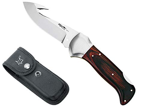 FOX Knives Folding Skinner 2610PW Pocket Knife Sandvik 12C27 Stainless and Pakkawood von Fox