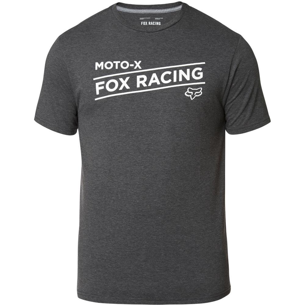 Fox Banner Kurzarm Tech T-Shirt [Htr Blk] von Fox