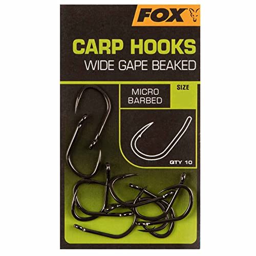 Fox Carp Hooks Wide Gape Size 6 von Fox