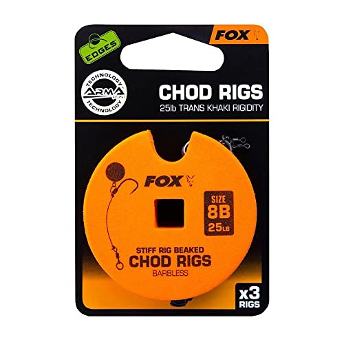 FOX Edge Armapoint Stiff Rig beaked Chod rigs Barbless, 3 Karpfenrigs, Karpfenmontagen zum Karpfenangeln, Karpfen Rig, Größe:8 FOX Edge Armapoint Stiff Rig beaked Chod rigs Barbless, 3 Karpfenrigs, Karpfenmontagen zum Karpfenangeln, Karpfen Rig, Größe:8 von FOX