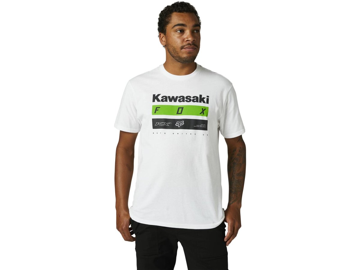 Fox Kawi Stripes Ss Premium T-Shirt [Opt Wht] von Fox