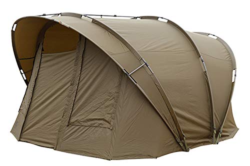 Fox R-Series 2 Man XL Khaki 315x330x185cm Karpfenzelt für 2 Angler, Angelzelt zum Karpfenangeln & Wallerangeln, Zelt, Campingzelt von Fox