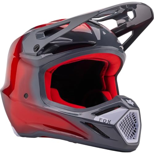 Fox Unisex – Erwachsene Motocross-Helm V3 Grau Gr. M von Fox