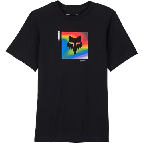 Fox Unisex-Youth T-Shirt JUNIOR SCANS PREM Black YM, M von Fox