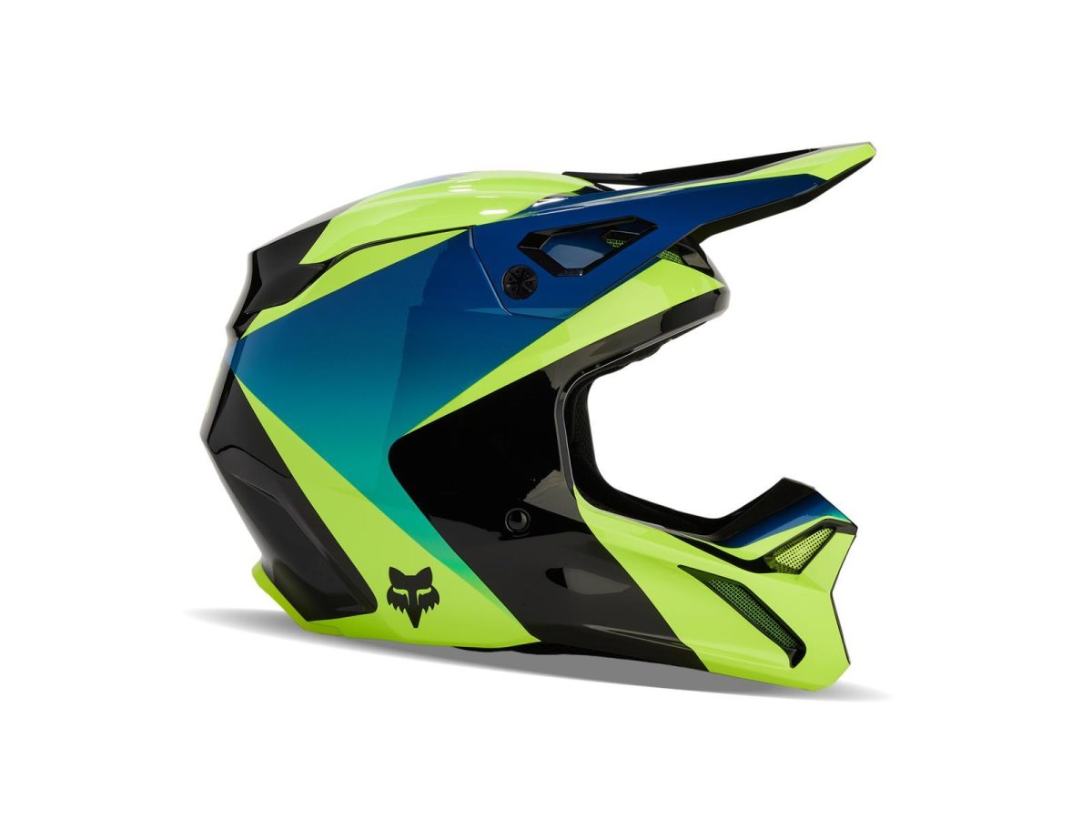 Fox V1 Streak Helm [Blk/Ylw] von Fox