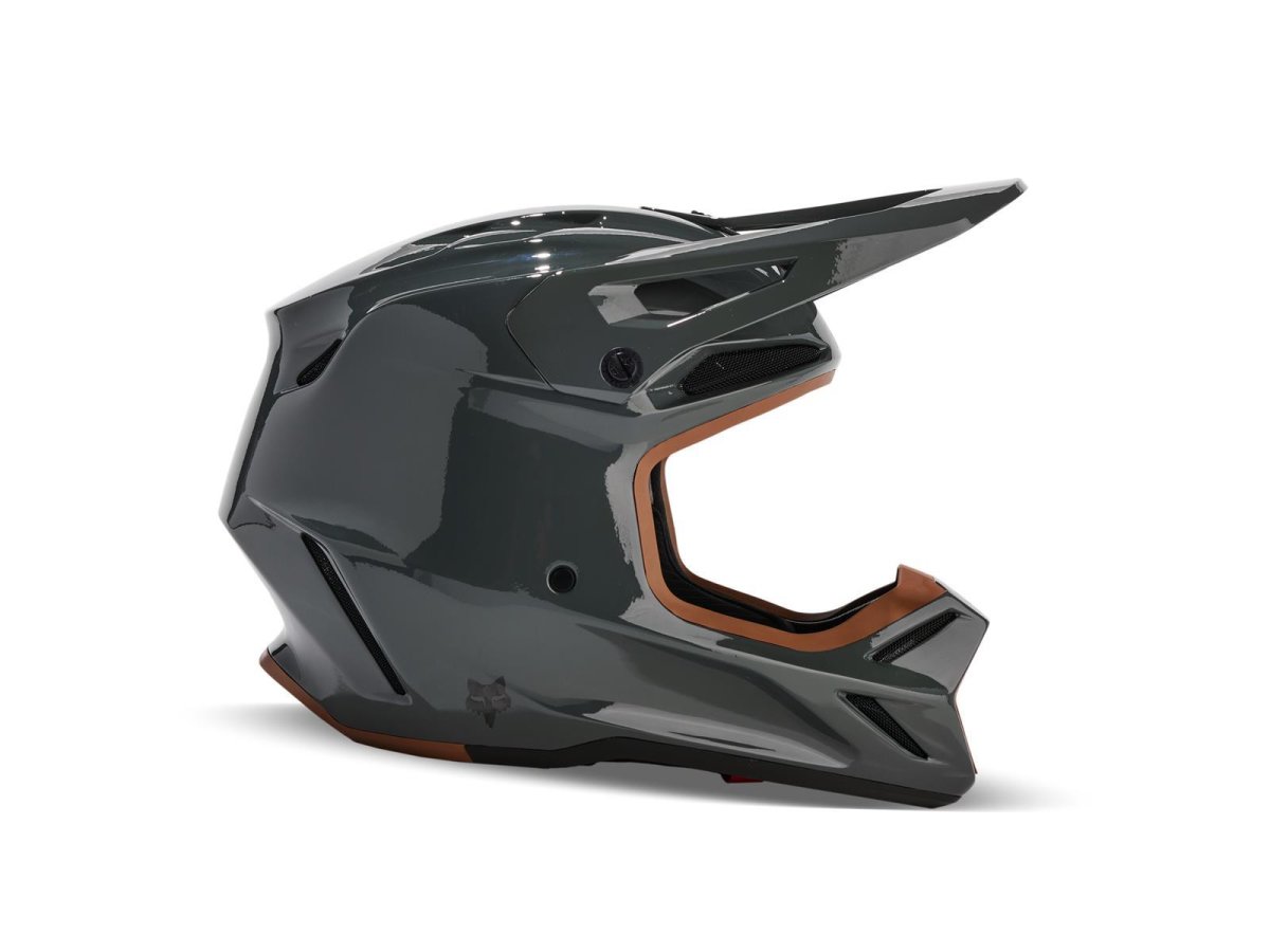 Fox V3 Rs Carbon Solid Helm [Drk Shdw] von Fox