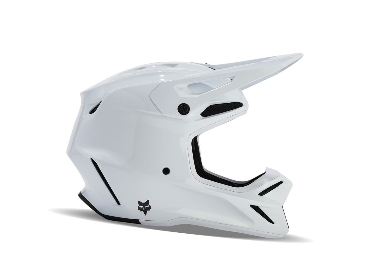 Fox V3 Rs Carbon Solid Helm [Wht] von Fox