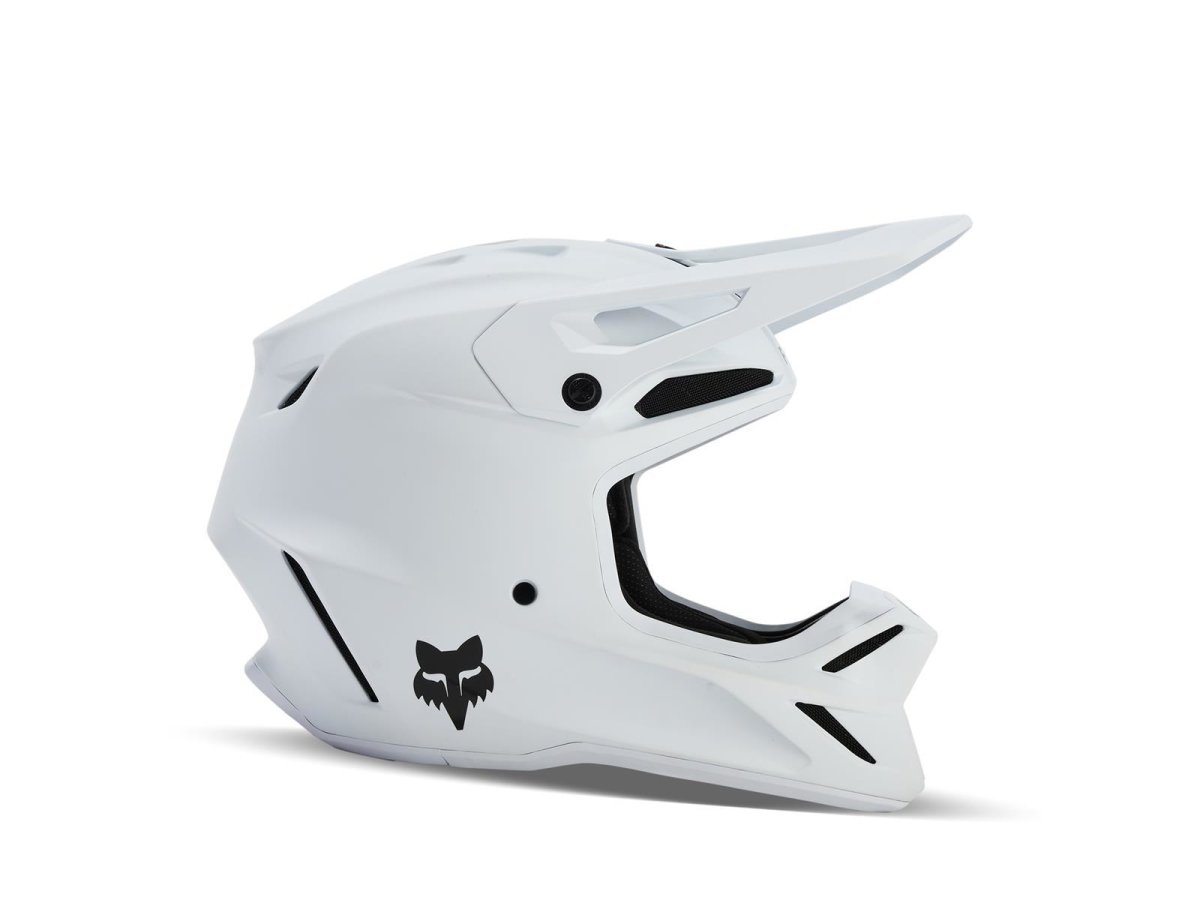 Fox V3 Solid Helm [Mt Wht] von Fox