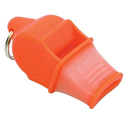 FOX40 Sonik CMG Safety neon orange Trillerpfeife+ Break-Away Sicherheits-Pfeifenschnur orange von Fox 40
