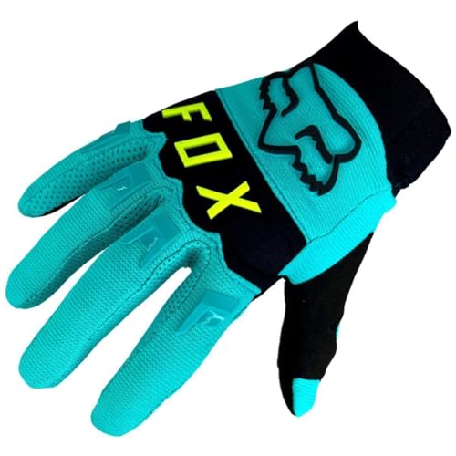 Fox Dirtpaw Glove Fahrrad MTB/MX Cross Langfinger Knöchelschutz Handschuhe (Türkis, M = Medium) von FoxGloves