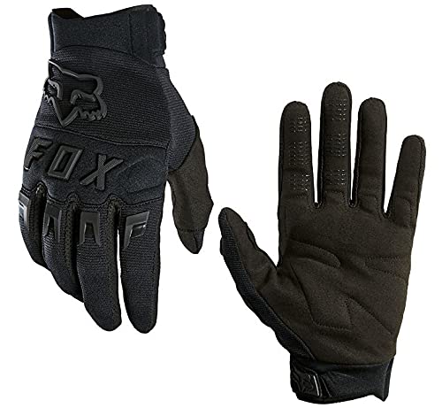 Fox Dirtpaw Glove Fahrrad MTB/MX Cross Langfinger Knöchelschutz Handschuhe (Schwarz/Logo Schwarz, XXL = XXLarge) von FoxGloves