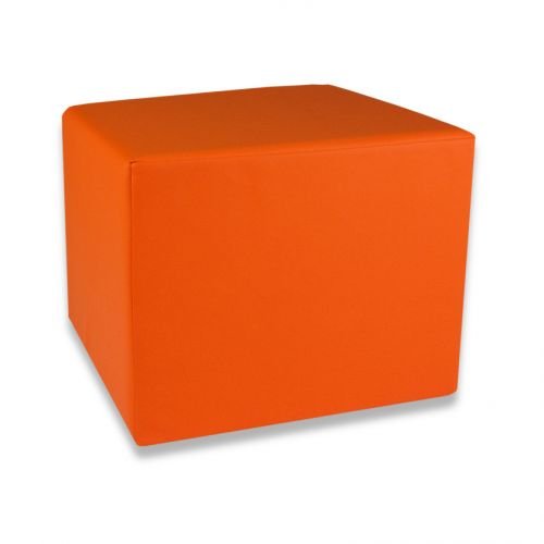Fränkische Schlafmanufaktur Stufenlagerungswürfel, Bandscheibenwürfel, Lagerungswürfel, mit Soft-Kunstlederbezug, ca. 50x45x40 Farbe Orange von Fränkische Schlafmanufaktur