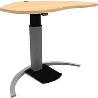 FramePower Tischgestell Inno-Mono (Tischplatte: 117x90 cm Buche (Herzform)|Sonderfunktion: - keine Sonderfunktion -) von Framepower by Ergobasis