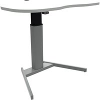 FramePower Tischgestell Inno-Speaker (Rollen: - keine Rollen -|Sonderfunktion: - keine Sonderfunktion -|Tischplatte: 117x90 cm Weiß (Herzform)) von Framepower by Ergobasis