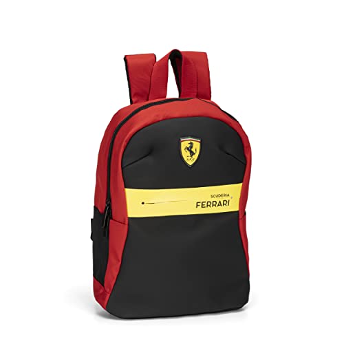 Ferrari – Mini-Rucksack für Schule und Zeit Buch, Unisex, lässiger Rucksack für Jungen und Mädchen, 22 x 10 x 33 cm, rot, Taglia unica, Casual von Franco Cosimo Panini