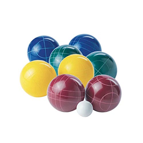 Franklin Sports Unisex-Erwachsene Premier 6 Allwetter-Boccia-Bälle, 1 Pallino und Deluxe-Bocce Tragetasche – Strand, Hinterhof oder Party Outdoor-Spaß – Profi-Set, Sortiert von Franklin Sports