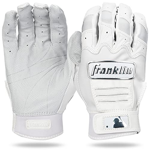 Franklin Sports CFX PRO Full Color Chrom Serie Batting Handschuhe, CFX Pro Full Color Chrome Series Batting Gloves, weiß von Franklin Sports
