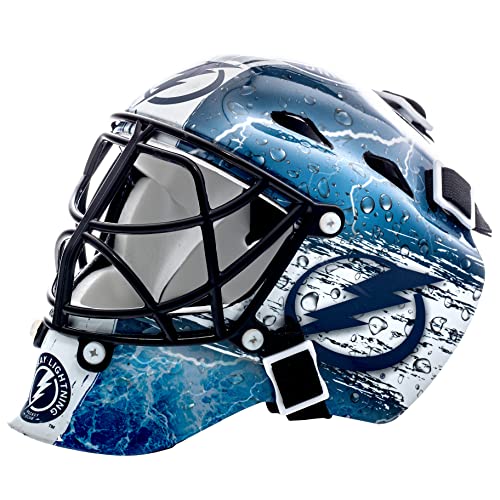 Franklin Sports Eishockey-Sammelartikel Torwart-Helm Mini, Design: Logo Einer NHL-Mannschaft, Unisex, 7784F13, Tampa Bay Lightning, Einheitsgröße von Franklin Sports