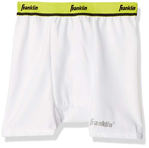 Franklin Sports Kompressions-Shorts für Erwachsene, mit Körbchen, Größe XL, Weiß von Franklin Sports