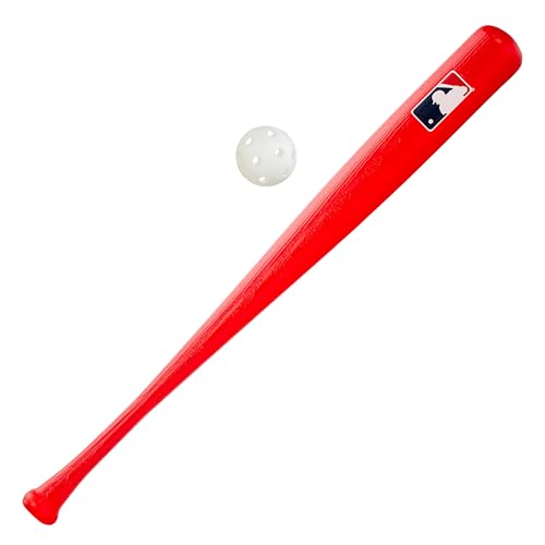 Franklin Sports MLB 76,2 cm authentischer Kunststoff-Schläger & Ball Set – Rot, Red, 30 inch/10 oz von Franklin Sports