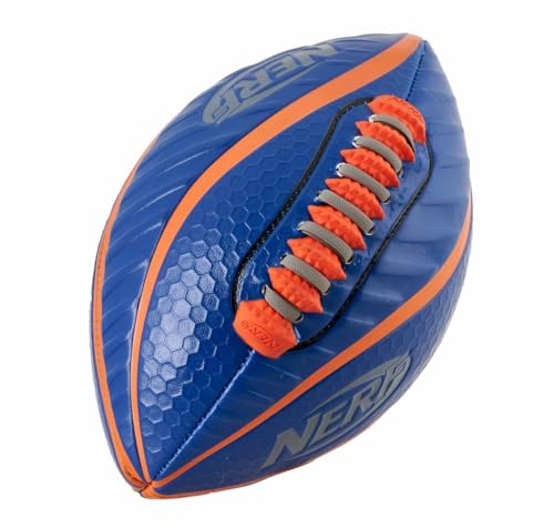 Franklin Sports Nerf Spiralgriff American Football, für drinnen und draußen, weicher Schaumstoff-Spielball, strukturierte Oberfläche, Spacelace, ultimative Spirale, 21,6 cm von Franklin Sports
