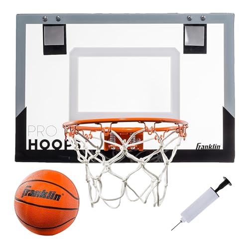 Franklin Sports 54132X Mini-Basketballkorb für die Tür, Slam Dunk genehmigt, bruchfest, Zubehör enthalten, 45,1 x 30,5 cm von Franklin Sports