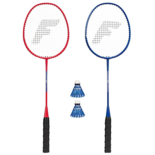 Franklin Sports Unisex-Erwachsene Badmintonschläger für 2 Spieler, Weiß, Rot, Blau, Sterne, Einheitsgröße von Franklin Sports